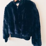 Cupcakes and Cashmere  faux fur bomber jacket XS Photo 1