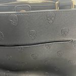 Betsey Johnson Black Embossed Skull Tote Bag Photo 2