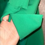 Boohoo NWT  Size 4 Sandro Green Notched Collar 3/4 Long Sleeve Shirt Dress Photo 4