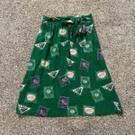 Anthropologie Porridge green stamp print midi skirt size XS Photo 1