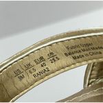 Franco Sarto  Sandals Size 9 Gold‎ Leather Ankle Strap Square Toe Dress Heels Photo 8