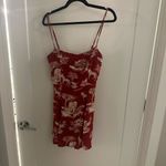 Reformation  Red Animal Print Mini Dress Photo 2