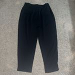 ZARA  High Rise Cargo Paperbag Cropped Cuffed Utility Pants‎ Black 12 Photo 5