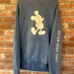 Love Your Melon Disney x Hoodie Mickey Mouse Sweatshirt Women’s Large Blue Photo 1