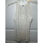 Maurice's XS White Crochet Tank Top Sleeveless Casual Summer Boho Festival Photo 2