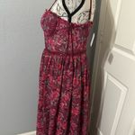 Altar'd State New with tags Deep Pink Cut-Out Sundress with Spaghetti Straps for Wedding Guest Photo 4