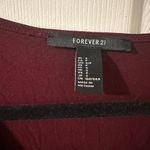 Forever 21  Red Long Sleeve V-Neck Wrap Dress Photo 1