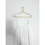 NA-KD NWT Soft Cotton Tie Back Midi Dress Size XL Ivory Gauzy Oversize Lagenlook Photo 3