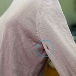 Lululemon Bring It Backbend Sweater Porcelain Pink Cashmere P2P 21” Sz 4 FLAWED Photo 4