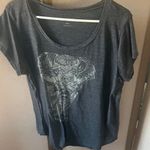 Lucky Brand FINAL MARKDOWN  Charcoal Elephant Graphic Tee xxl Photo 0