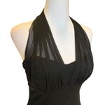 City Triangles  Vintage Prom Dress Evening Gown Black Sparkly Mesh Womens Medium Photo 9