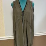 ALLSAINTS Olive Green Silk Lewis Tunic Mini Dress β Size 0 Photo 4