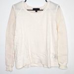 Rock & Republic cream hi lo waffle knit sweater Photo 0