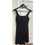 Zella Luxe Lite Court Dress with Interior Shorts in Black Size Small Photo 1