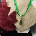 Natural Green Uvarovite Garnet Pendant Green Photo 3