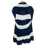 CAbi  #679 Skipper Vest Cardigan Sweater Size XS  Navy Blue and White Stripes Photo 2