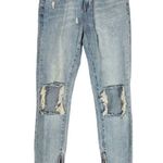 One Teaspoon Freebirds Extreme Distressed Low Rise Ripped Blue Jeans Photo 1