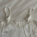 Lace Satin Cami Top White Photo 3