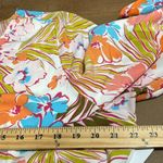 JustFab  size 3X retro cutout dress palm beach floral print kimono sleeves lined Photo 4