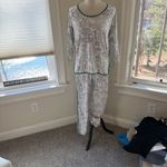 LAKE Christmas Tangled Lights 100% Pima Cotton Pajamas, Medium, Like New White Photo 9