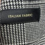 Massimo Dutti  Women's Houndstooth Plaid Double‎ Breasted Linen Blazer Jacket 4 Photo 4