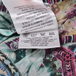 Camilla Silk Drop Shoulder Metallic Sparkle Embellished Boho Top Blouse XS Photo 9