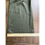 Who What Wear  Women's M Linen Blend Dark Green Sleeveless V Neck Jumpsuit Photo 6
