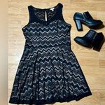Candie's  mini Blk sleeveless dress (ladies Lg) & ladies 7.5 Blk heel boot SET Photo 0
