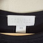 Carlisle New York Keyhole Knit Knee Length Dress Women XS Black LBD Classic NWOT Photo 6