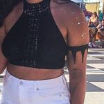 American Eagle American Crochet Crop Top Photo 1