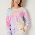 PINK - Victoria's Secret Victorias Secret Pink Everyday Lounge Crop Crew Sweatshirt Top Freya large VS Photo 0