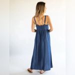 Natural Life NWT  Denim Blue Patti Side Slit Maxi Dress XS Sleeveless Cute Comfy Photo 1