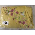 Decorated Originals Embroidered Sweatshirt Hummingbird Floral Yellow 3XL Size 3X Photo 6