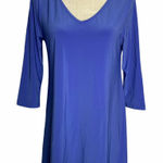 Kristin Crenshaw Handkerchief Hem Tunic Top 20PE Blue Photo 0