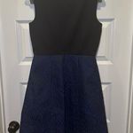 Tahari NWT Black/Blue Brocade Britta Dress size US 4 Photo 9