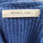 Mustard Seed  Cardigan‎ Womens Size S Blue V-Neck Ribbed Button Closure Everyday Photo 3