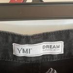 Ymi Black Denim Jeans Junior Size 9 High Rise Wide Leg Hipster Punk Edgy Grunge Photo 5