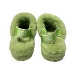 UGG  Fluff Yeah Slide On Slippers Slingback Plush Apple Green Women’s Size 11 Photo 6