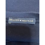 Brandy Melville Women's Navy Blue Long Sleeve Crew Neck T Shirt Tee Top Size S Photo 2