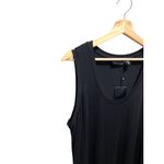 Adrienne Vittadini  Crewneck Sleeveless High Low Maxi Dress Black Size XL NWT Photo 6