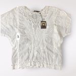 Spiaggia Dolce  NWT Sheer‎ Lace Blouse Womens Size M Boho Beachy Photo 3