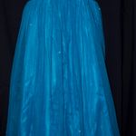 Blue Strapless Prom Dress Size 4 Photo 1
