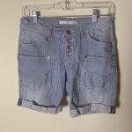 MAC Workwear Striped Button Fly Shorts Blue Size undefined Photo 1