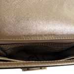 Michael Kors  Cynthia Small Gold Metallic Leather Shoulder Bag Purse Photo 7