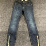 Anthropologie  Pilcro And Letterpress Highrise Skinny Jeans Size25 dark denim F11 Photo 0