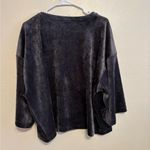 Velvet Black Oversized Sweatshirt Size L Photo 7