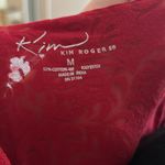 kim rogers Red  sheer ruffle tank Photo 3