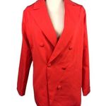 Nasty Gal We're In Business Oversized Blazer Orange Size 6 Photo 0