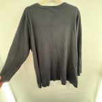 Isaac Mizrahi Live 2X Black Pima Cotton Essential V-Neck Long Sleeve Soft Knit Photo 5