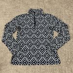 Jude Connally Top Shirt Womens XS Stretch Navy Aqua Beach Resort Vacation USA Blue Photo 0